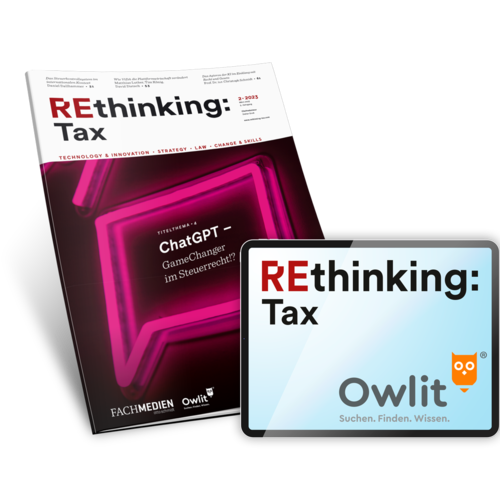 REthinking Tax Gratis-Paket (1 Heft + Datenbank)