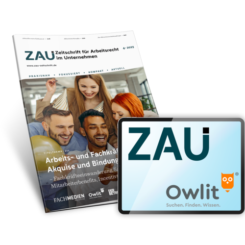 ZAU – Zeitschrift für Arbeitsrecht im Unternehmen Jahresabo