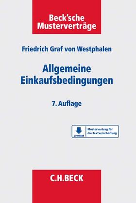 Westphalen, F: Allgemeine Einkaufsbedingungen - Vorauflage, kann leichte Gebrauchsspuren aufweisen. Sonderangebot ohne Rückgaberecht. Nur so lange der Vorrat reicht.