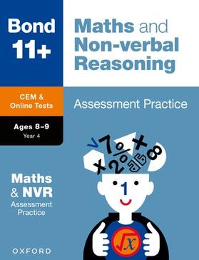 Bond 11+: Bond 11+ CEM Maths & Non-verbal Reasoning Assessment Papers 8-9 Years