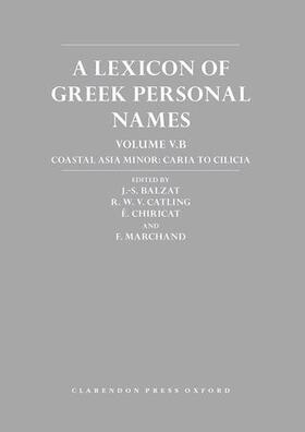 LEXICON OF GREEK PERSONAL NAME