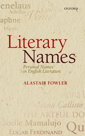 Literary Names: Personal Names in English Literature