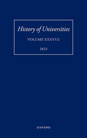 History of Universities: Volume XXXVI / 2