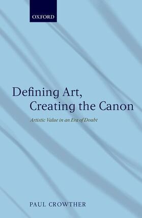 Defining Art, Creating the Canon