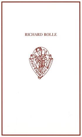 Richard Rolle: Uncollected Prose and Verse, with Related Nor