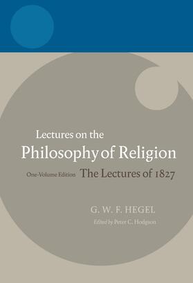 Lectures on the Philosophy of Religion