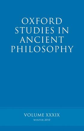 Oxford Studies in Ancient Philosophy Volume