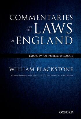 The Oxford Edition of Blackstone's