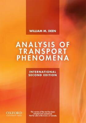 Analysis of Transport Phenomena