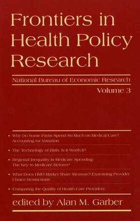 Frontiers in Health Policy Research V 3
