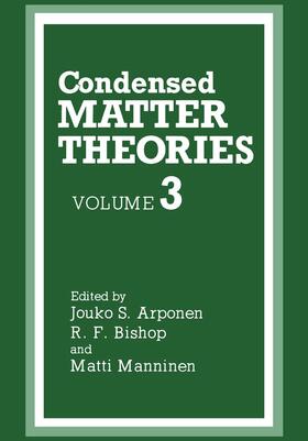 Condensed Matter Theories