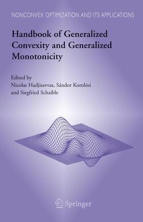 Handbook of Generalized Convexity and Generalized Monotonicity