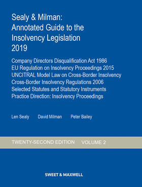 Sealy and Milman: Annotated Guide to the Insolvency Legislation 2019 (Volume 2 only)