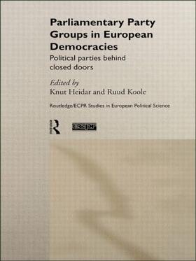 Parliamentary Party Groups in European Democracies