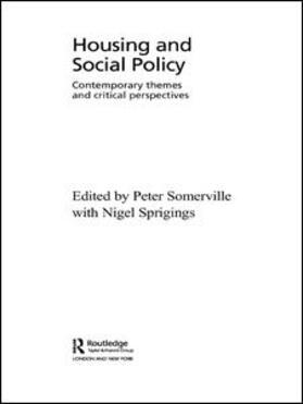 Housing and Social Policy