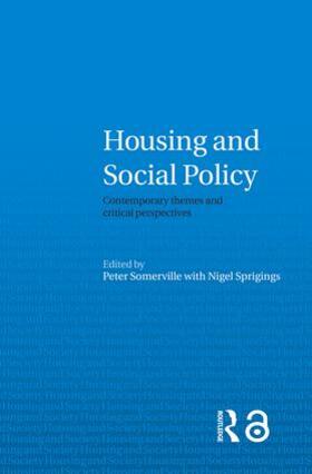 Housing and Social Policy