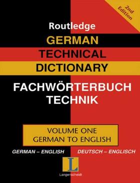 German Technical Dictionary (Volume 1)