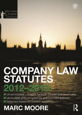 Company Law Statutes 2012-2013