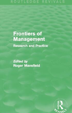 Frontiers of Management (Routledge Revivals)