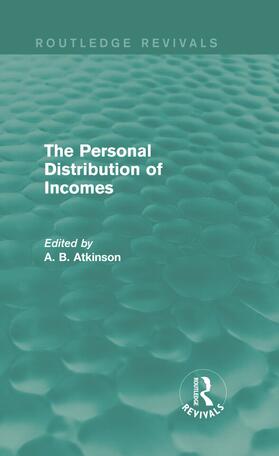 The Personal Distribution of Incomes (Routledge Revivals)