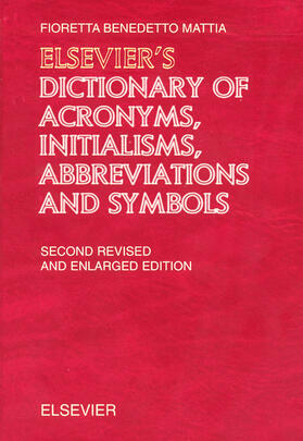 Elsevier's Dictionary of Acronyms, Initialisms, Abbreviations and Symbols