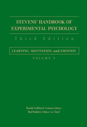 Stevens' Handbook of Experimental Psychology, Learning, Motivation, and Emotion