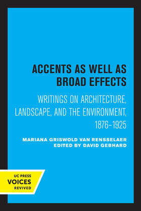 Van Rensselaer, M: Accents as Well as Broad Effects