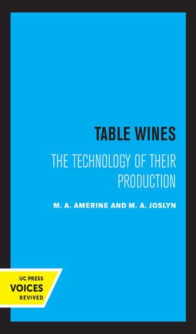 Amerine, M: Table Wines