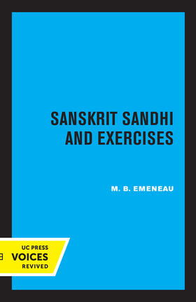 Emeneau, M: Sanskrit Sandhi and Exercises, Revised Edition