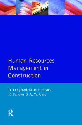 Human Resources Management in Construction