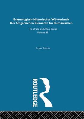 Etymologisch-Historisches Worterbuch der Ungarischen Elemente in Rumanischen