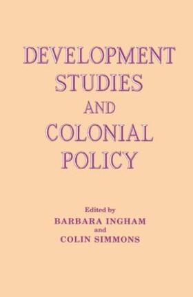 Development Studies and Colonial Policy