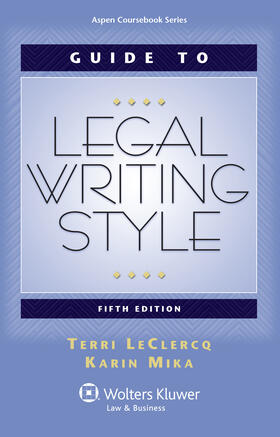 Guide to Legal Writing Style