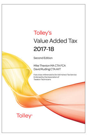 Tolley's Value Added Tax 2017-2018 (Second edition only)