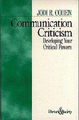 Communication Criticism