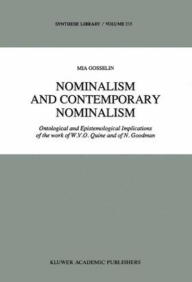 Nominalism and Contemporary Nominalism