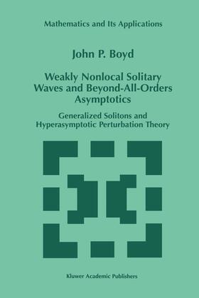 Weakly Nonlocal Solitary Waves and Beyond-All-Orders Asymptotics