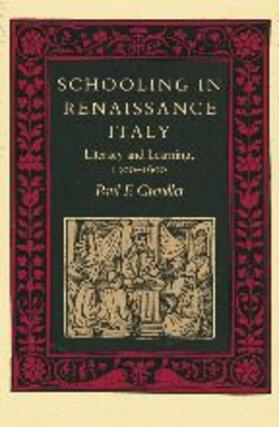 Schooling in Renaissance Italy