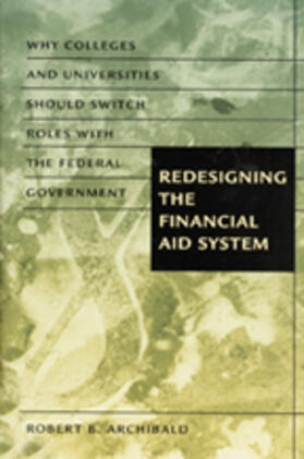 Redesigning the Financial Aid System