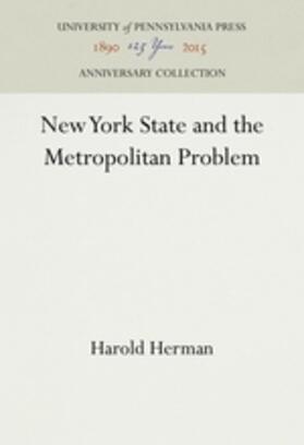 New York State and the Metropolitan Problem