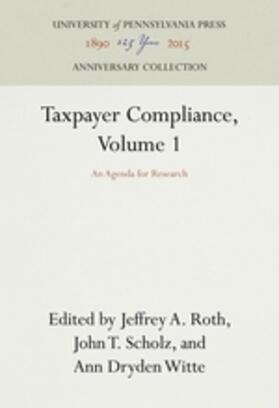 Taxpayer Compliance, Volume 1
