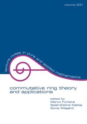 Commutative Ring Theory and Applications