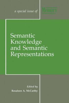 Semantic Knowledge and Semantic Representations