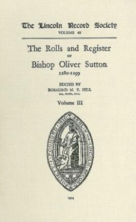 Rolls and Register of Bishop Oliver Sutton 1280-1299 [Iv]