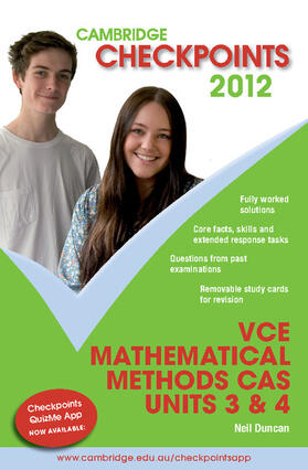 Cambridge Checkpoints VCE Mathematical Methods CAS Units 3 and 4 2012