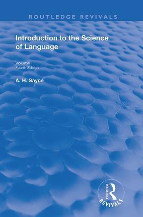 INTRODUCTION TO THE SCIENCE OF LANG