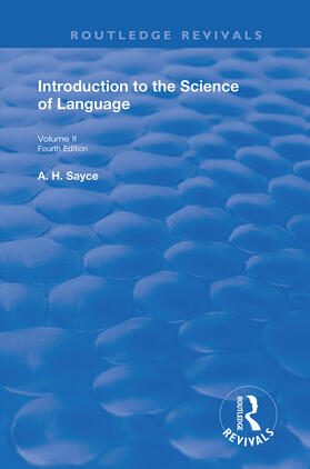 INTRODUCTION TO THE SCIENCE OF LANGUAGE