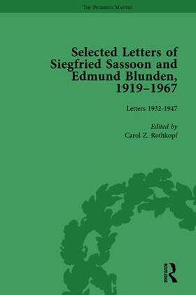 Selected Letters of Siegfried Sassoon and Edmund Blunden, 1919?1967 Vol 2