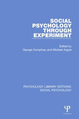 Social Psychology Through Experiment