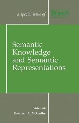 Semantic Knowledge and Semantic Representations